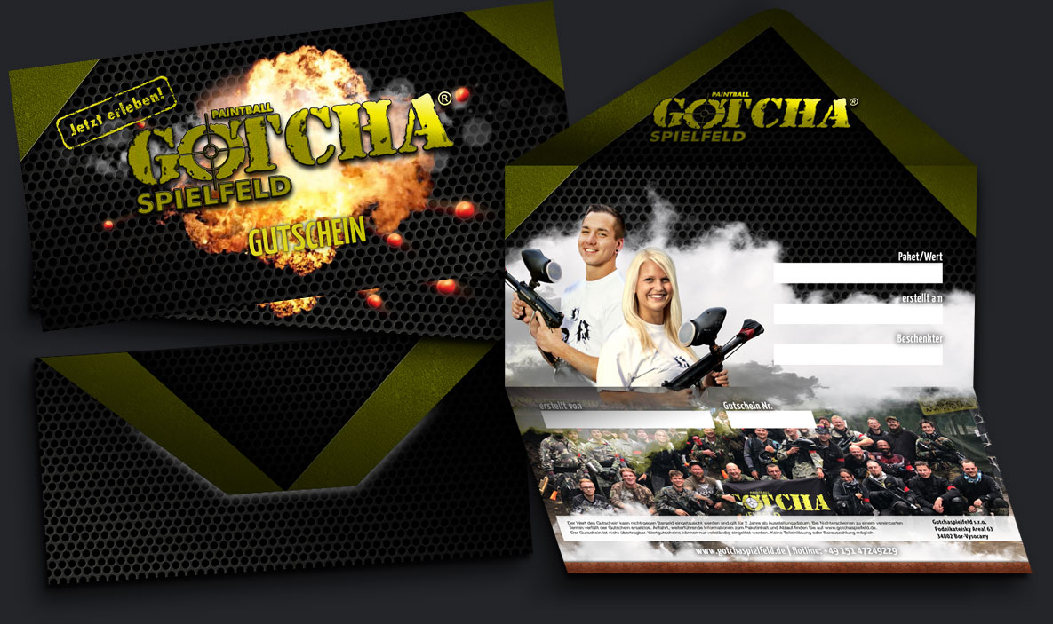 Gotchaspielfeld Gutschein